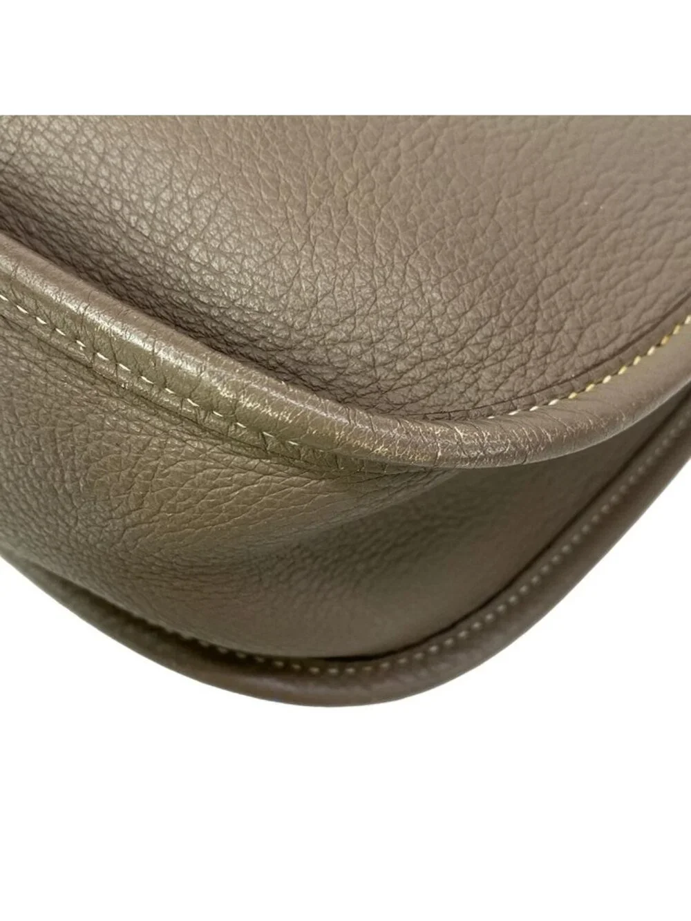 Hermes Shoulder Bag Evelyne GM Etoupe Silver